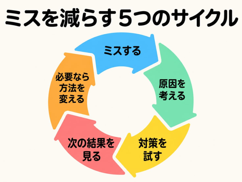 ミスを減らす5つのサイクル