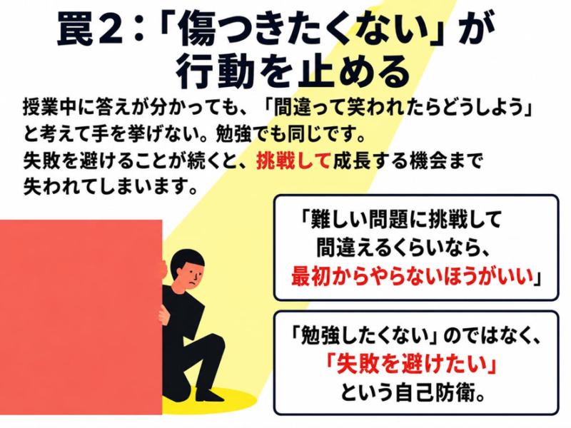 罠2:「傷つきたくない」が行動を止める