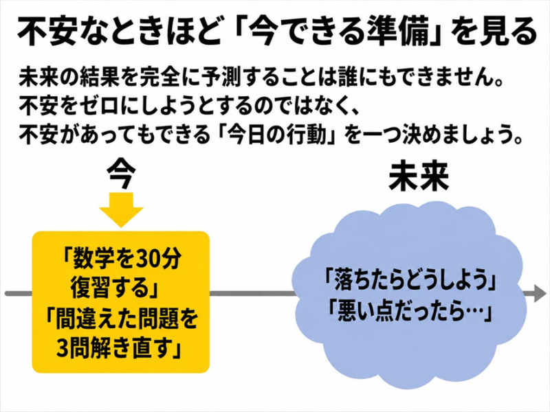 不安なときほど「今できる準備」を見る
