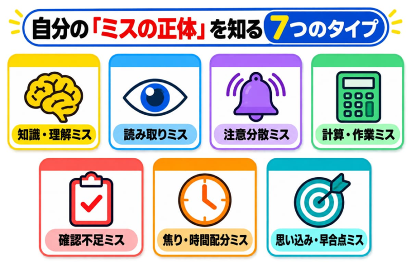 自分の「ミスの正体」を知る7つのタイプ