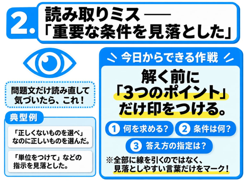 読み取りミス