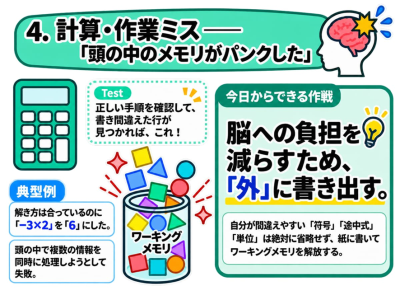 計算・作業ミス